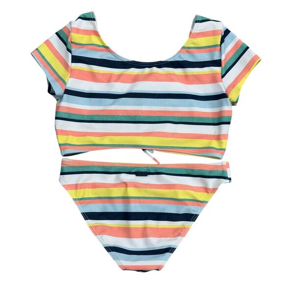 ROXY GIRLS STRIPED BIKINI 8 - Picture 6 of 8